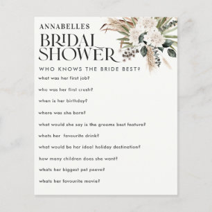 Papier Pampas de douche nuptiale herbe qui connaissent le