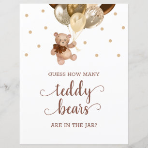 Papier Pancarte Devinez combien de bonbons pour une Baby