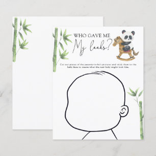 Papier Panda ours baby shower Baby jeu visage