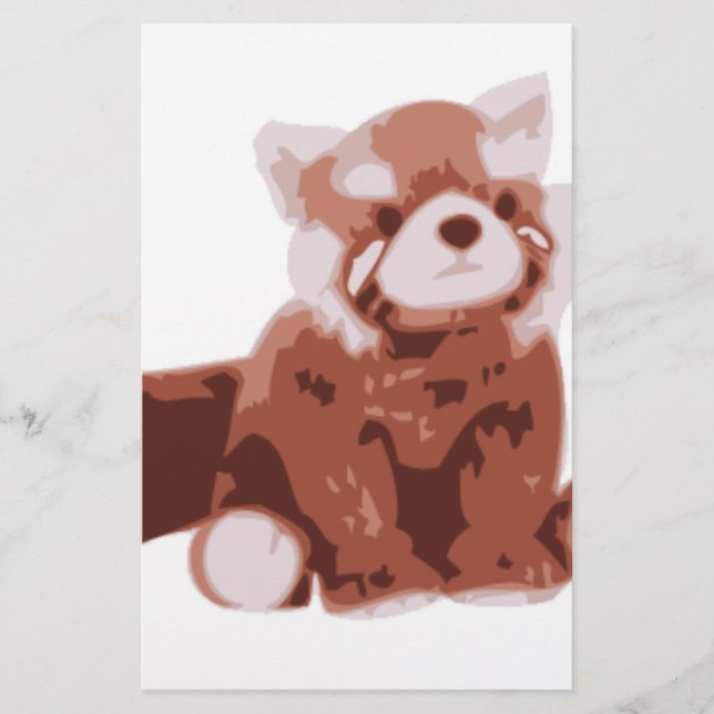 Papier Panda rouge (Devant)