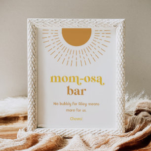 Papier Panneau de la barre Sun Mom-Osa