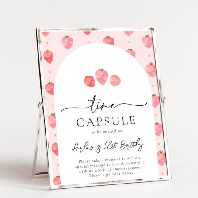Papier Panneau de la capsule de temps fraise (Créateur téléchargé)
