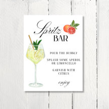 Panneau de la Wife Lotus-Spritz Bar Limoncello