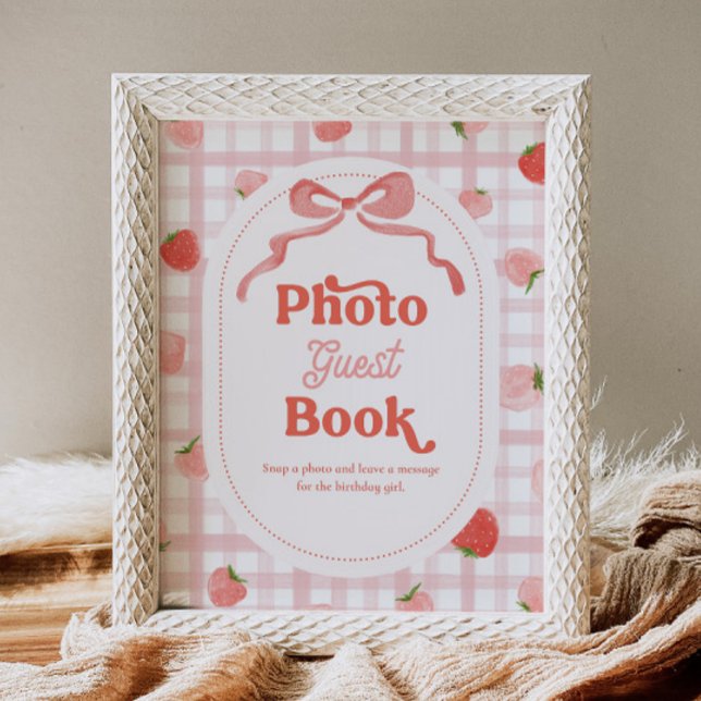 Papier Panneau du livre d'or photo Berry 8x10 pouces (Créateur téléchargé)