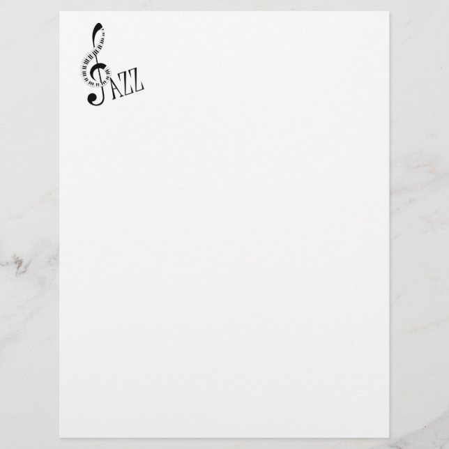 Papier papeterie cool Jazz Music (Devant)