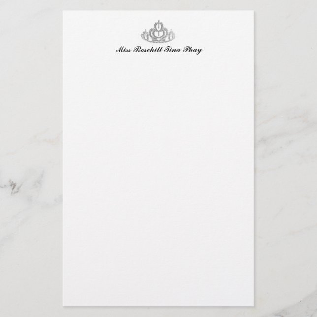 Papier papeterie Tiara Pageant (Devant)