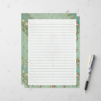 Papier papier à lettres linéaires
