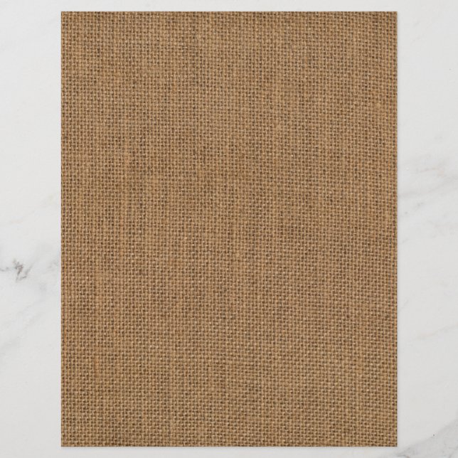 Papier papier de scrapbook Burlap jute texture sac (Devant)