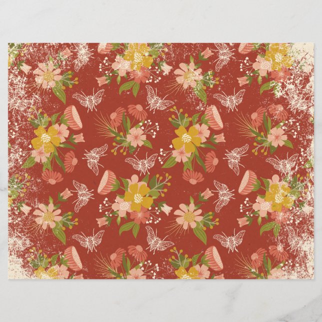 Papier papier journal de junk du livre végétal flo (Devant)