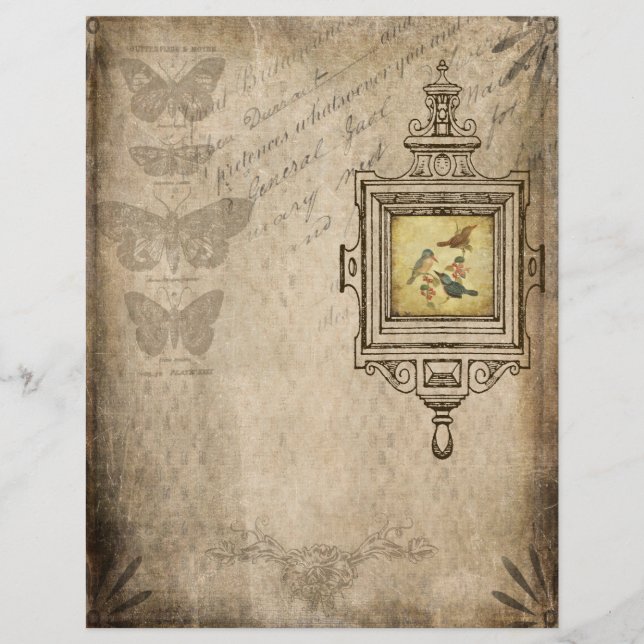 Papier papier journal et livre vintage (Devant)
