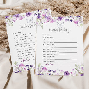 Papier Papillon argenté pourpre pour bébé