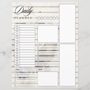 Papier Papillon et marguerite planificateur quotidien