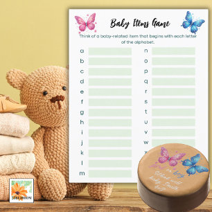 Papier papillon Genre Reveal Party Baby Items Jeu