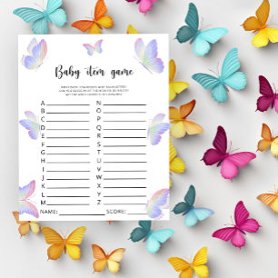 Papier Papillon - Jeu pour bébé. Jeu pour Baby Shower