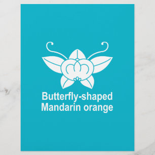 Papier Papillon mandarine