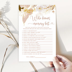 Papier Papillon Qui connaît maman meilleur baby shower je
