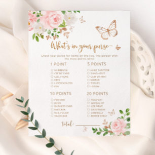 Papier Papillon Qu'y a-t-il dans votre jeu de baby shower