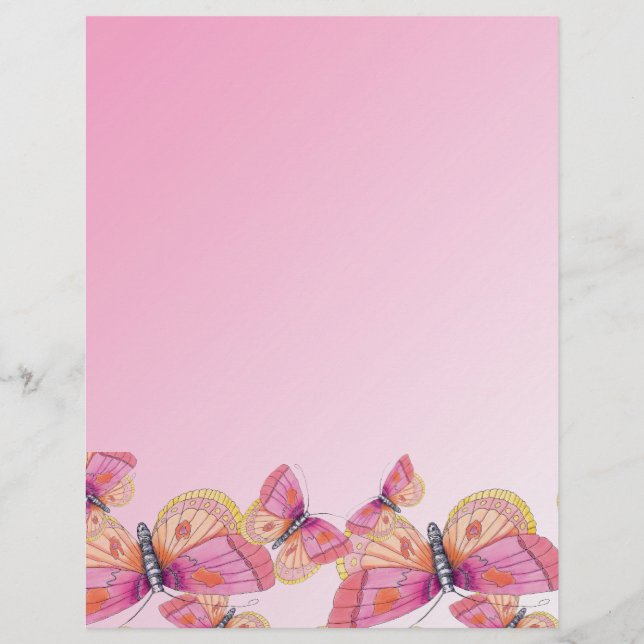 Papier Papillons Bublegum (Devant)