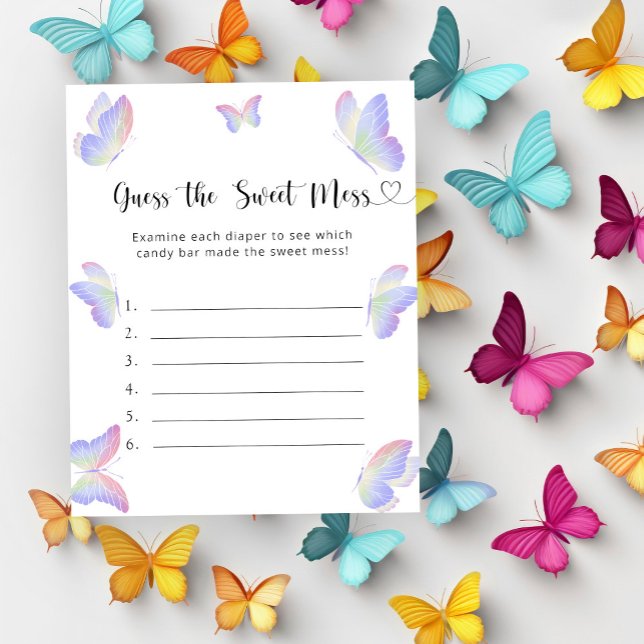 Papier Papillons - Devinez le jeu Sweet Mess (Créateur téléchargé)