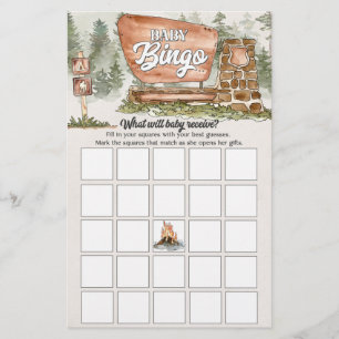 Papier parc national baby bingo baby shower
