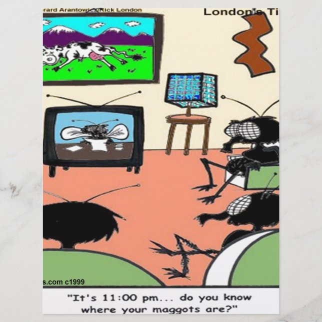 Papier Parents insectes drôle dessin animé (Devant)