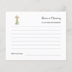 Papier Partager un mot d'amour mémoire Fréquence funérair