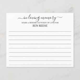 Papier Partager une présence funéraire en mémoire