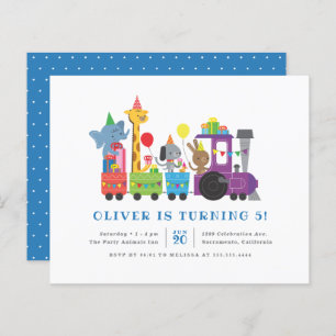 Papier Parti Budget Animaux Train Anniversaire de enfant