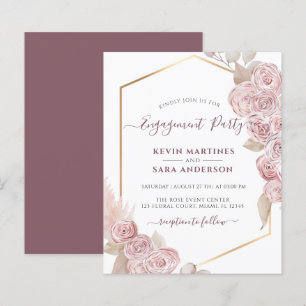 Papier Parti de l'engagement budgétaire Bohemian rose Flo