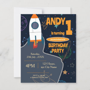 Papier Partie d'anniversaire de l'espace extra-atmosphéri