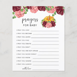 Papier Partie prières pour bébé