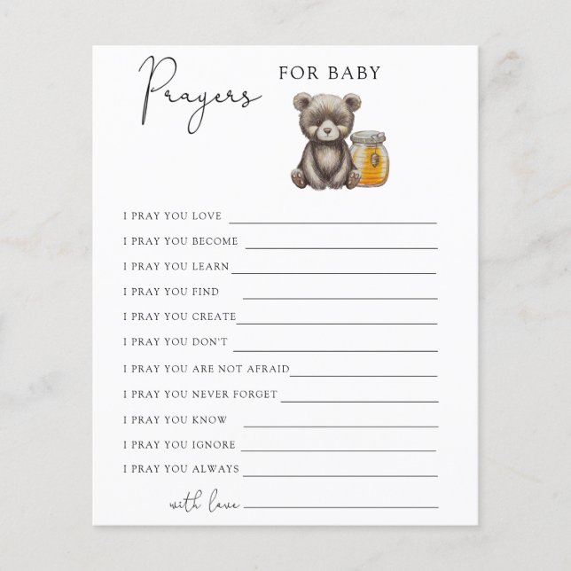 Papier Partie | prières pour bébé (Devant)