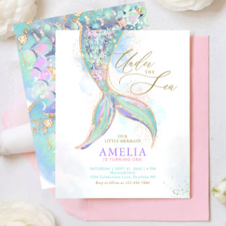 Papier PARTIES SCINTILLANT BUDGÉTAIRE Marche de sirène so