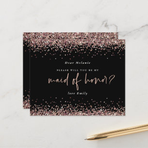 Papier Parties scintillant Budgétaire Rose Gold Maid Of H