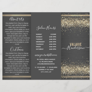 Papier Parties scintillant chic et brosse en métal triple