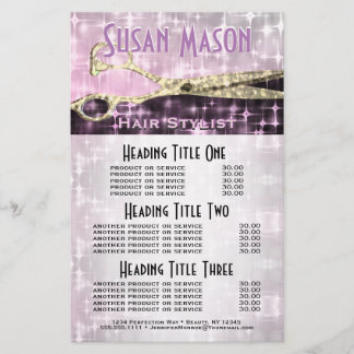Papier Parties scintillant coiffeuse et Glam Services et 