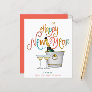 Papier PARTIES SCINTILLANT d'or BUDGET Champagne Bonne an