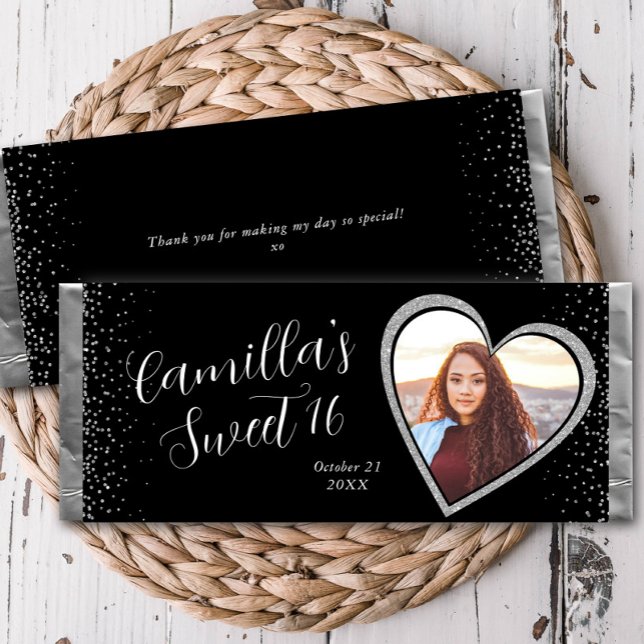 Papier Parties scintillant en argent Black Custom Candy B (Créateur téléchargé)