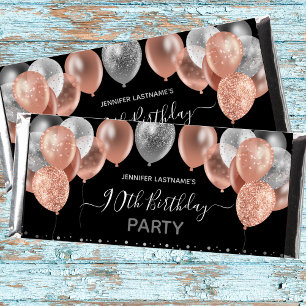 Papier Parties scintillant rose 90e anniversaire Candy Ba