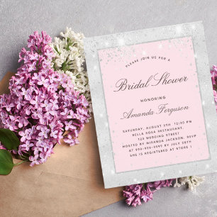 Papier Parties scintillant rose brillant argenté Budget B