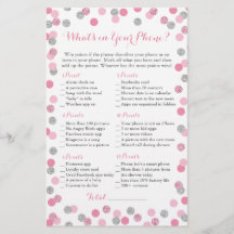 Parties scintillant rose et argent Qu'y a-t-il dan