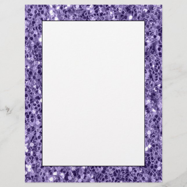 Papier Parties scintillant violet ultra violet étincelle (Devant)