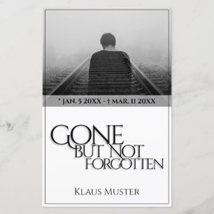 Papier Partis, mais pas oubliés - brillants