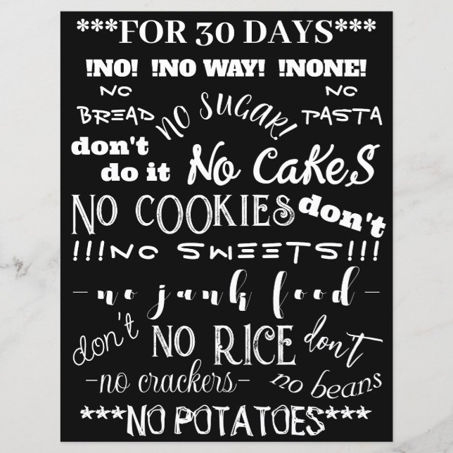 Papier Pas de junk 30 jours (Devant)