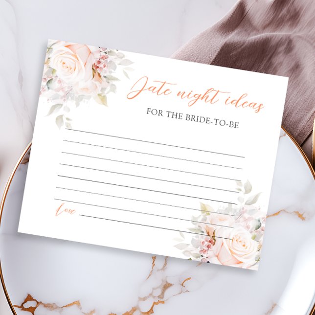 Papier Pastel Blooms Fête des mariées Date Nuit Idées (Créateur téléchargé)