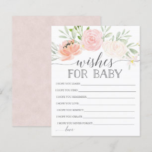 Papier Pastel Blush Voeux Pour Bébé