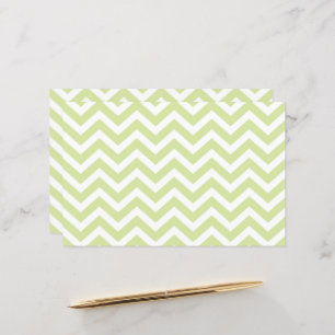 Papier Pastel Green & White Chevron Mariage Cardstock
