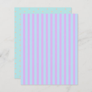 Papier Pastel Rainbow Stripes & Polka Dot Scrapbook Paper