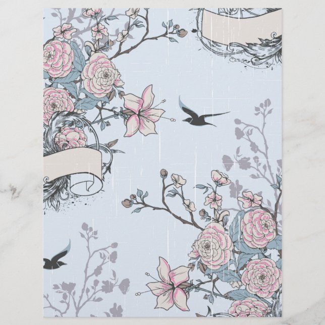 Papier pastel shabby chic (Devant)