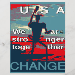 Papier Patriotique responsabiliser USA Change, unir plus